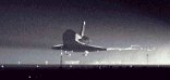 shuttle night landing
