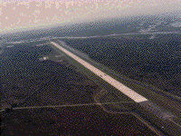 aerial shot of KSC landing strip